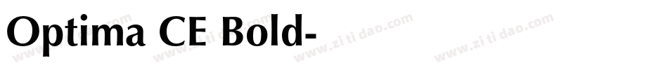 Optima CE Bold字体转换